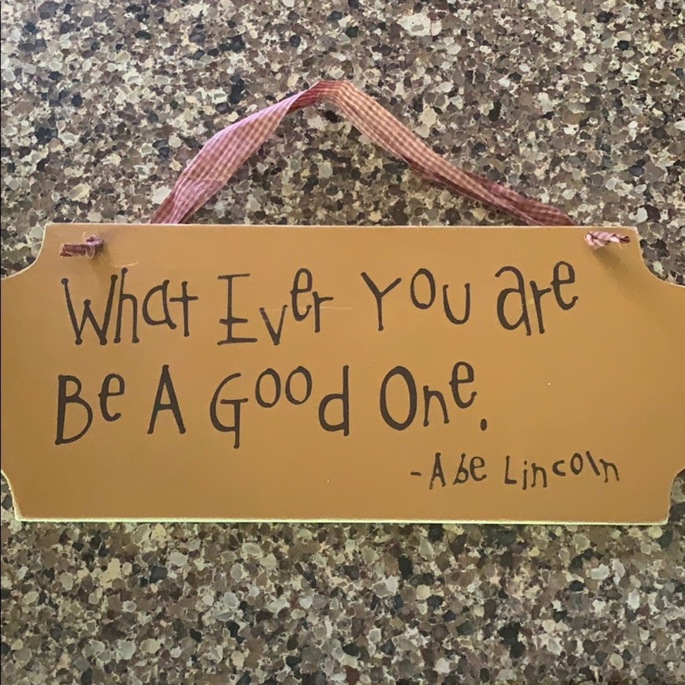$1 w/ bundle Primitive rustic quote sign